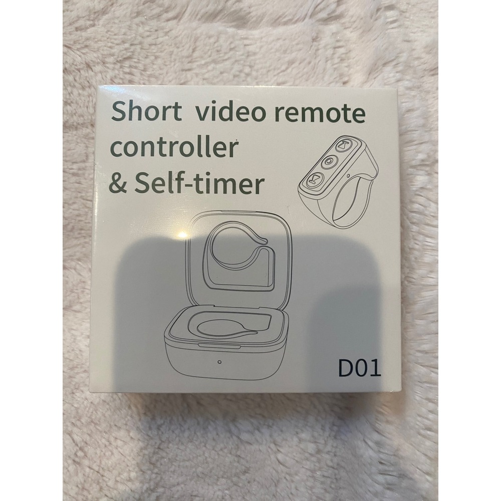 MERNEUO D01‎ TikTok Scrolling Ring Bluetooth Remote Self-Timer Pink Wireless